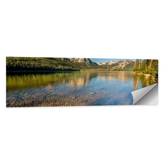 Morning Light at Stanley Lake Wall Art as a poster print