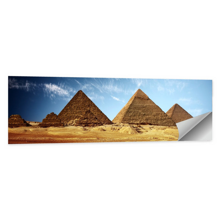 Giza Pyramids Valley View Wall Art as a poster print