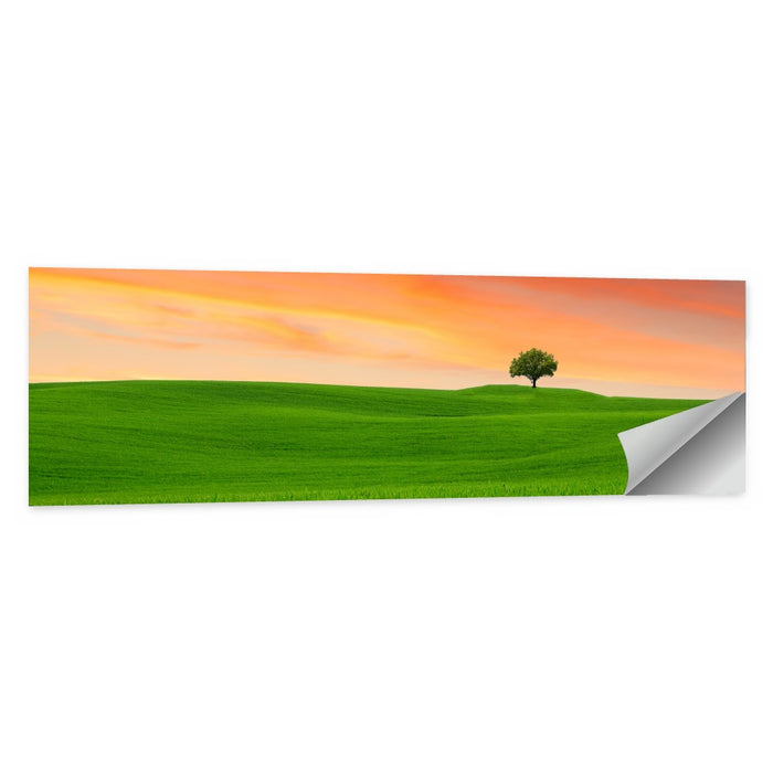 Tuscany Sunset Hills Wall Art as a poster print