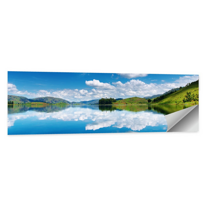 Bunyonyi Lake Reflection Wall Art as a poster print