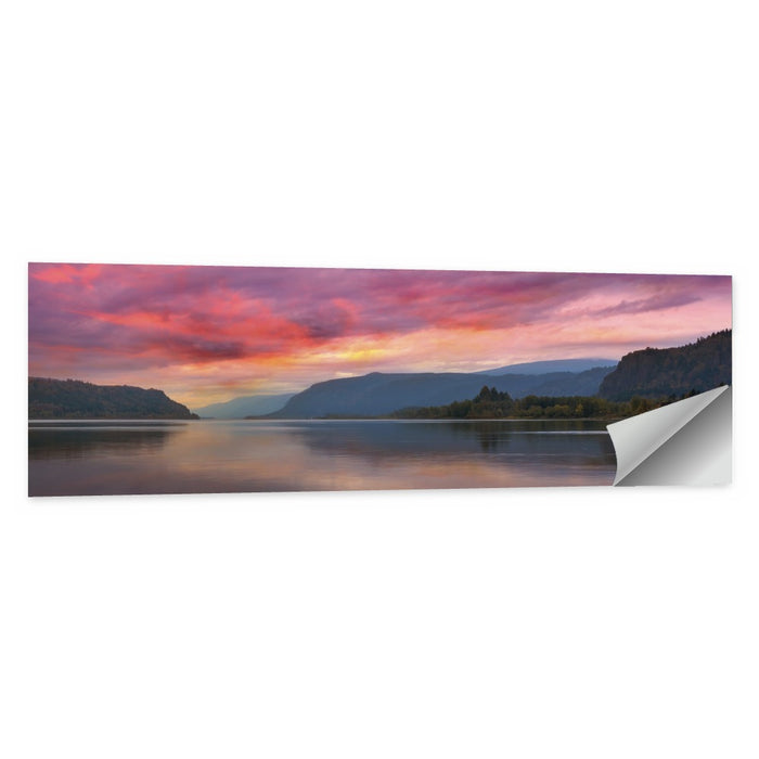 Sunrise Over River Gorge Wall Art as a poster print