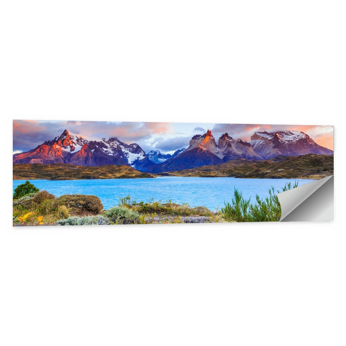 Lake Pehoe at Dawn Wall Art as a poster print