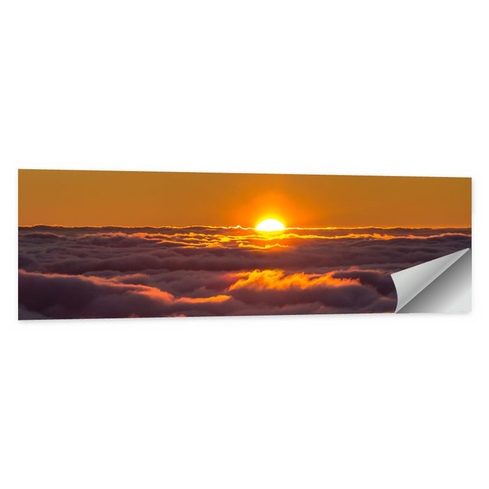 Sun Over Golden Clouds Wall Art as a poster print