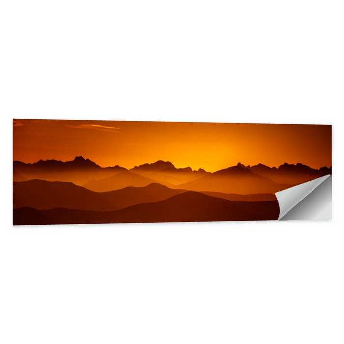 Tatry Mountains Sunset, Slovakia Wall Art as a poster print