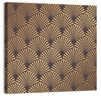 Deco Fan Pattern Illustration Wall Art
