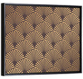 Deco Fan Pattern Illustration Wall Art