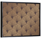 Deco Fan Pattern Illustration Wall Art