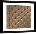 Deco Fan Pattern Illustration Wall Art