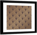 Deco Fan Pattern Illustration Wall Art
