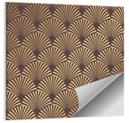 Deco Fan Pattern Illustration Wall Art