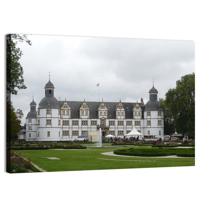 Schloss Neuhaus in Paderborn Wall Art as a canvas print