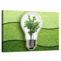 Light Bulb Tree Earth Concept Wall Art