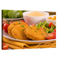 Golden Corn Cutlet Burger Wall Art