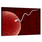 Sperm Approaching Ovum Wall Art