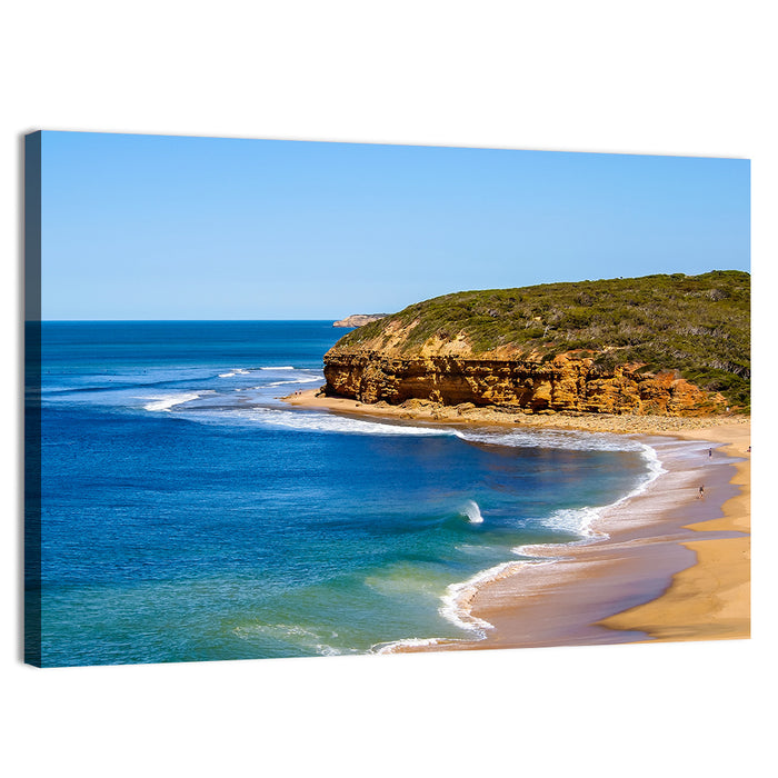 Bells Beach Coastal Cliffs Wall Art as a canvas print