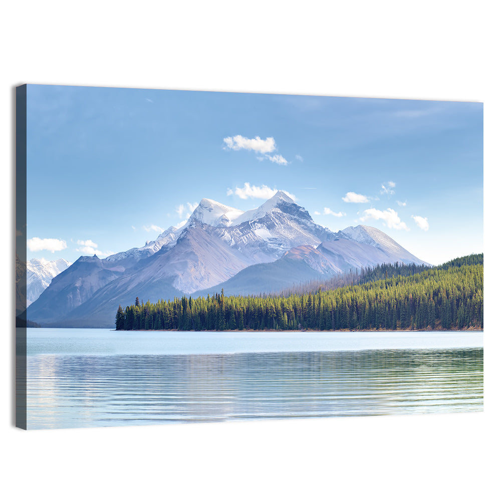 Spirit Island Maligne Lake Wall Art, canvas print, landscape