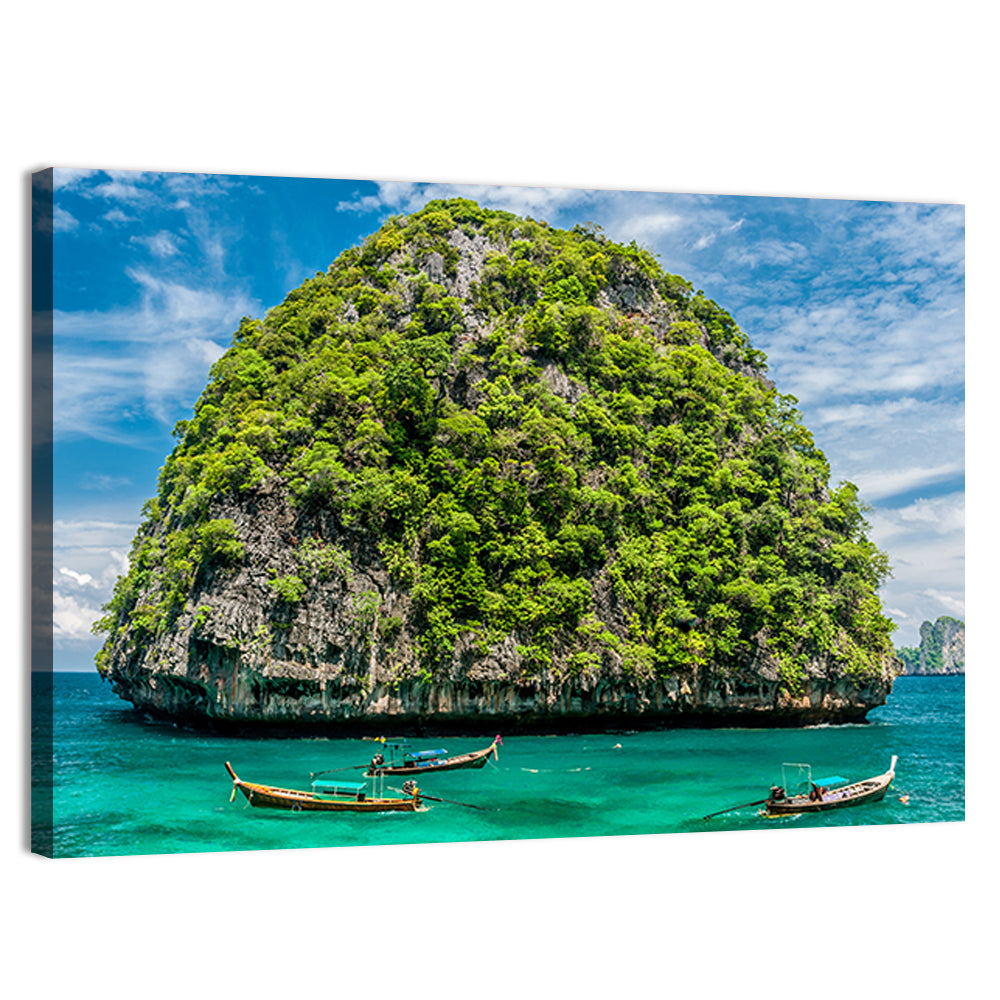Krabi Limestone Karst Island Wall Art, canvas print, landscape