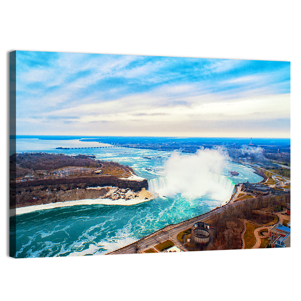Niagara Falls Aerial View Wall Art, canvas print, landscape