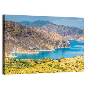 Nurek Reservoir In Tajikistan Wall Art