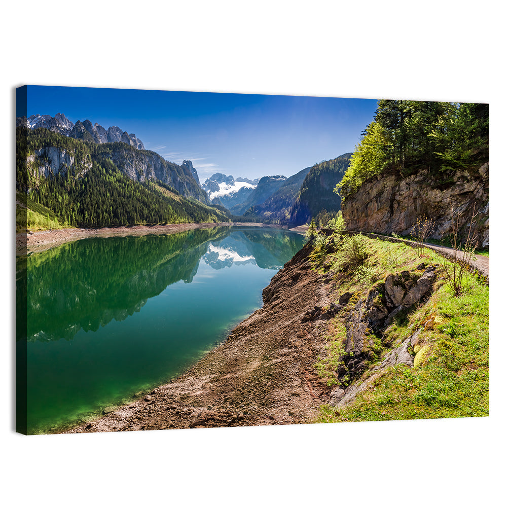 Gosausee Lake Austria Wall Art, canvas print, landscape
