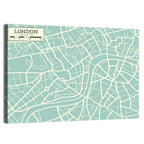 London Cartographic Map Wall Art