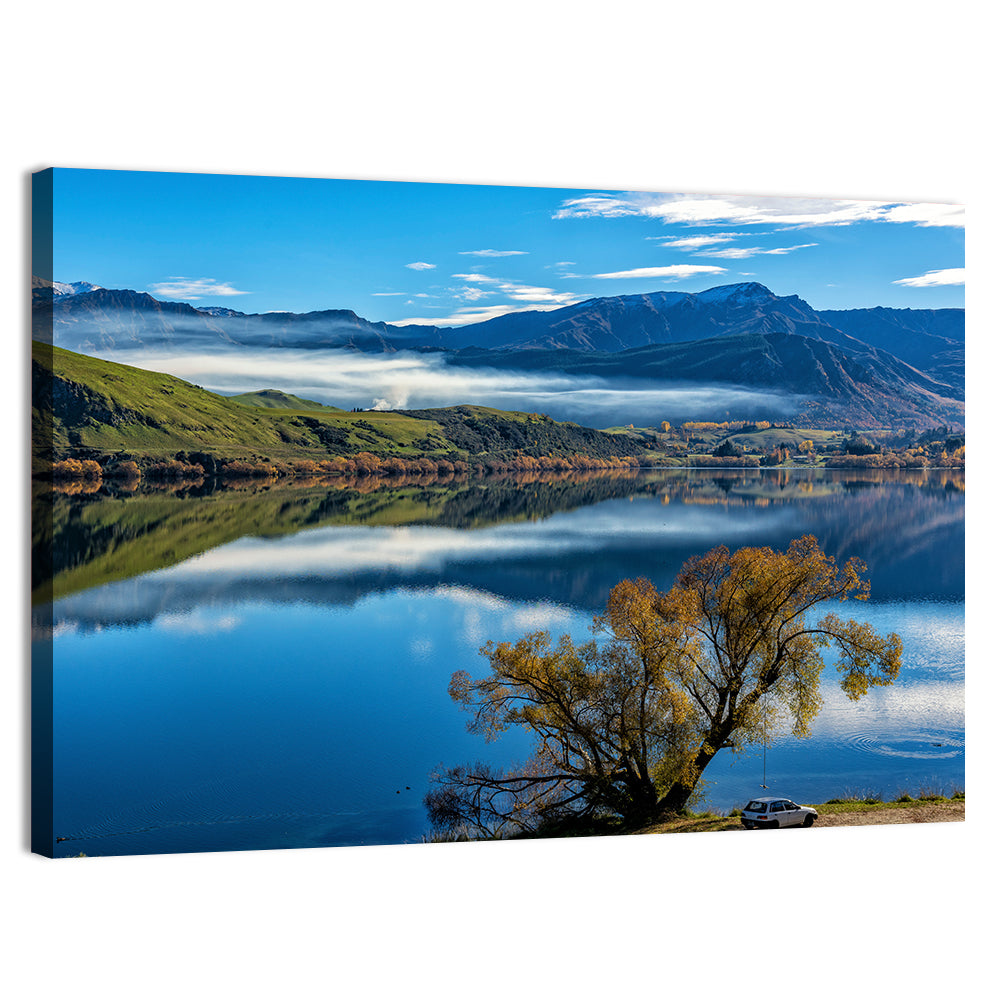Lake Hayes Autumn Reflection Wall Art