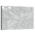 Seoul Street Map Wall Art