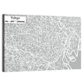Tokyo Street Grid Map Wall Art