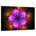 Vibrant Fractal Flower Wall Art