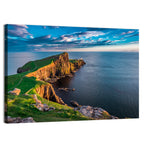 Neist Point Lighthouse at Golden Hour Wall Art