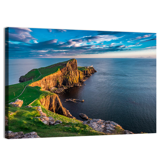 Neist Point Lighthouse In Scotland Wall Art