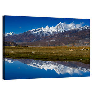 Winter Mountains In Tibet Wall Art