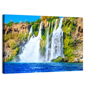 Duden Waterfall At Antalya Turkey Wall Art