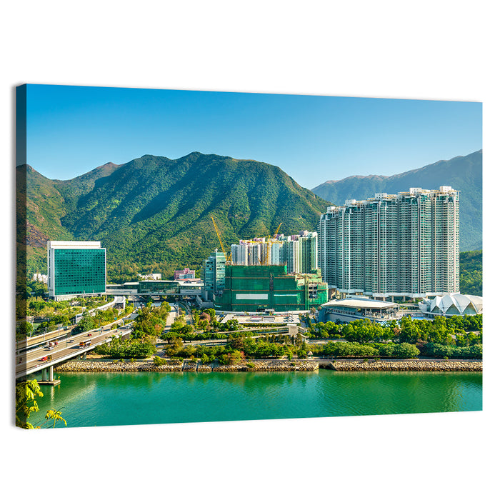 Tung Chung Skyline, Hong Kong Wall Art as a canvas print