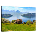Lake Luzern Meadow View Wall Art