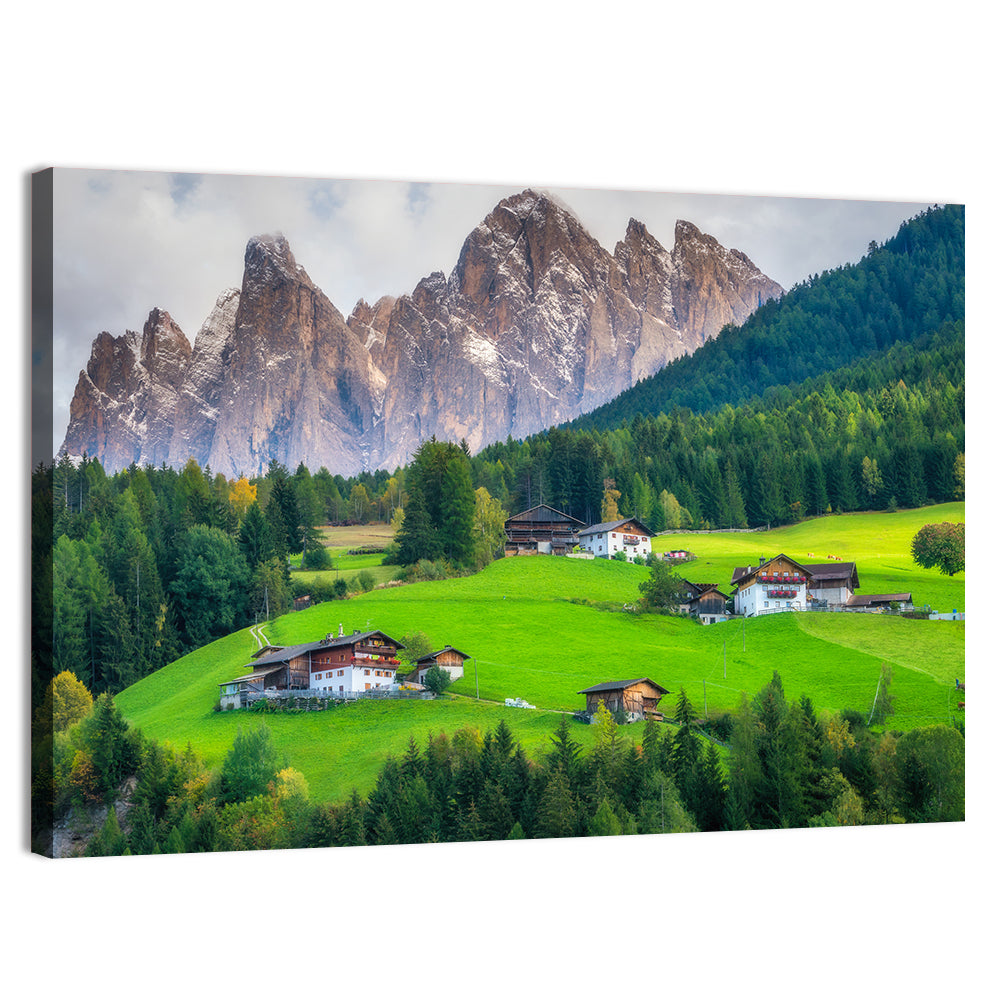Santa Maddalena Village, Dolomites Wall Art