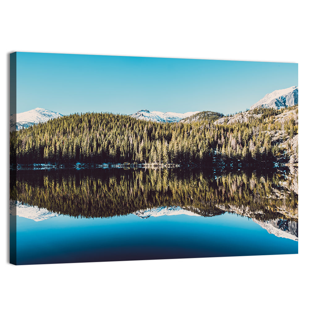 Bear Lake Reflection, Colorado Wall Art, canvas print, landscape