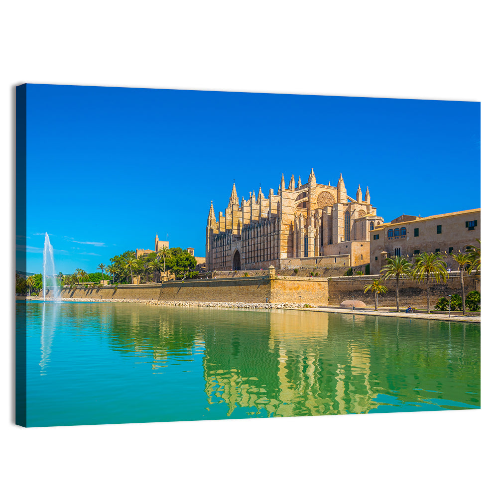 Cathedral of Santa Maria, Palma Wall Art, canvas print, landscape