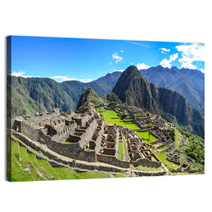 Machu Picchu In Peruvian Andes Mountains Wall Art