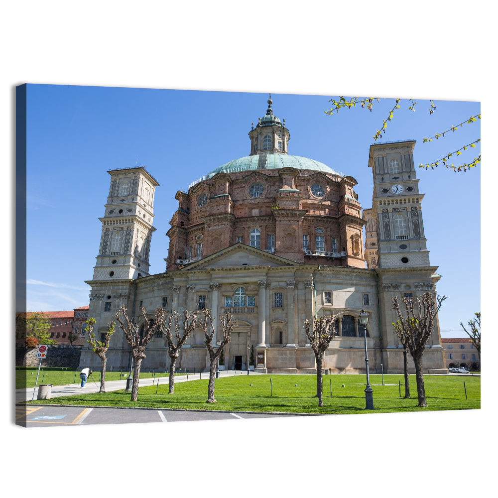 Basilica of Superga, Turin Wall Art, canvas print, landscape