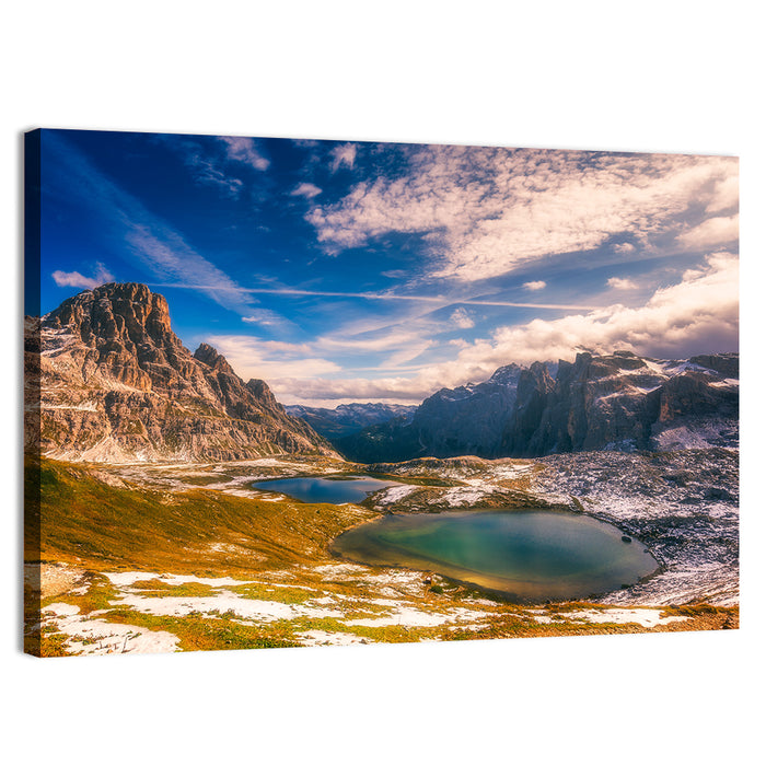 Del Piani Alpine Lakes Wall Art as a canvas print