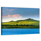 Hongsong Lake with Mountain Peak Wall Art