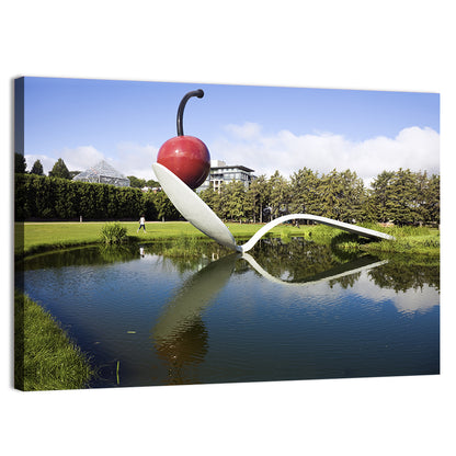 Spoonbridge In Minneapolis Sculpture Garden Wall Art