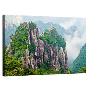 Mountains Huangshan In China Wall Art