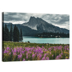 Emerald Lake with Fireweed Wall Art