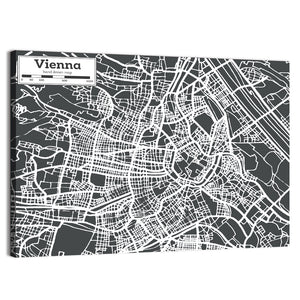 Vienna Map Wall Art
