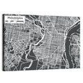 Philadelphia Street Grid Map Wall Art