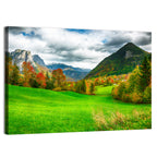 Austrian Alpine Meadow in Autumn Wall Art