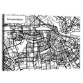 Amsterdam Canals Map Wall Art