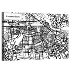 Amsterdam Canals Map Wall Art